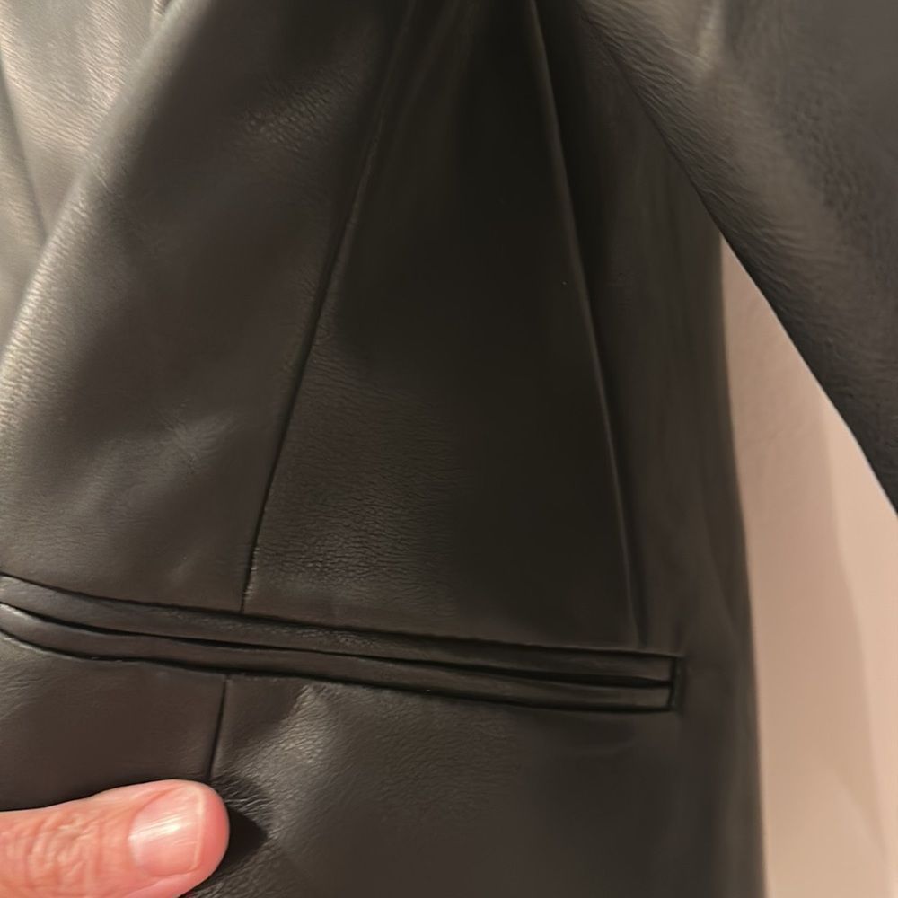 Vegan Express Leather Blazer size Small never worn - Picture 11 of 15